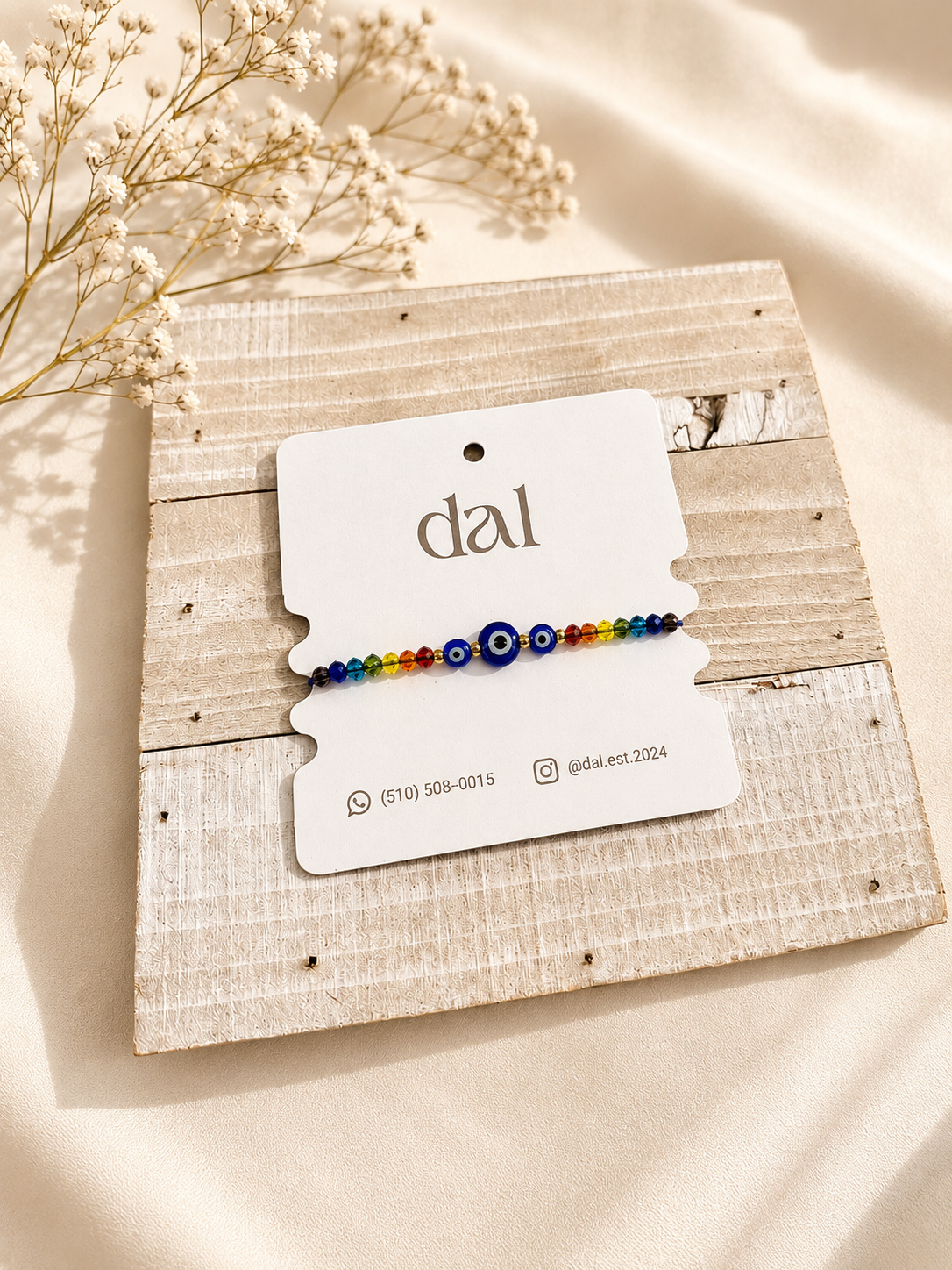 Rainbow Evil Eye Bracelet