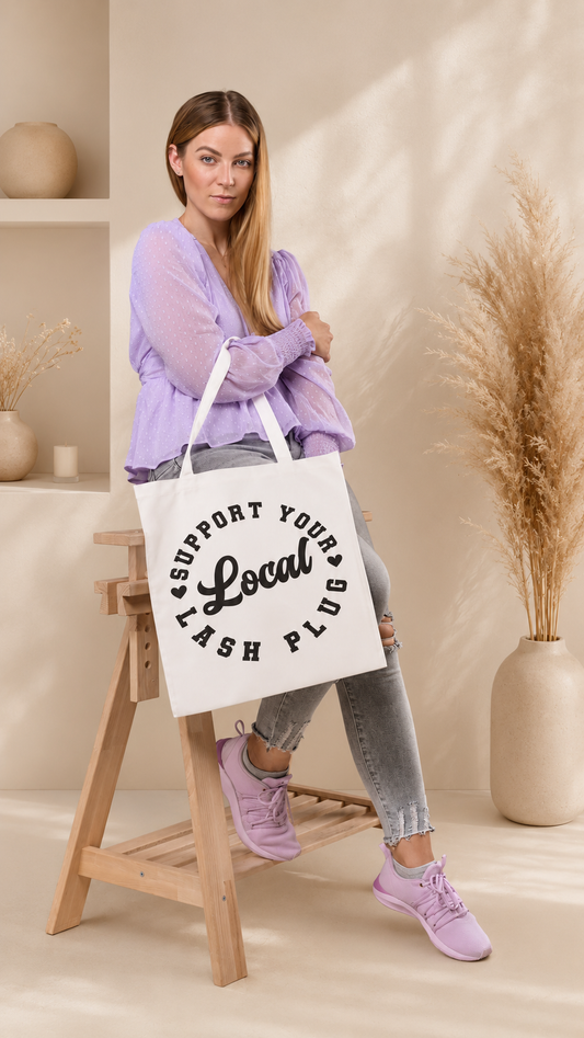 Support Your Local Lash Plug Tote Bag