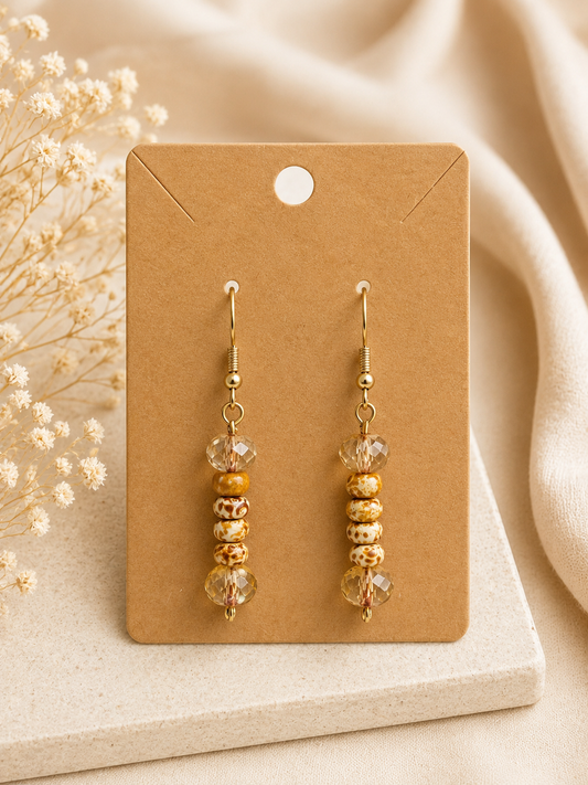 Golden Sands Drop Earrings