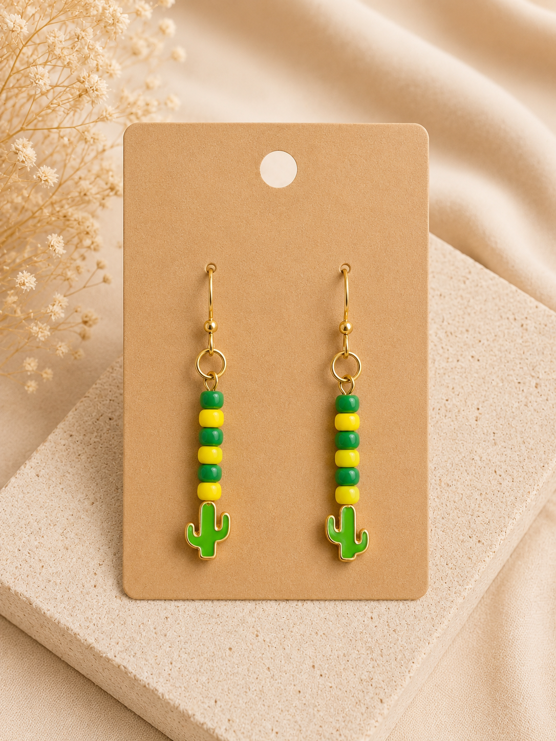 Desert Bloom Cactus Earrings