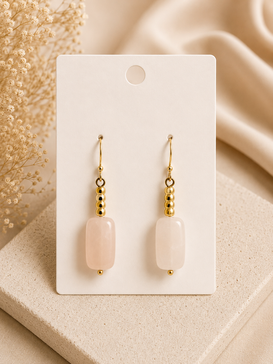 Blush Serenity Drop Earrings