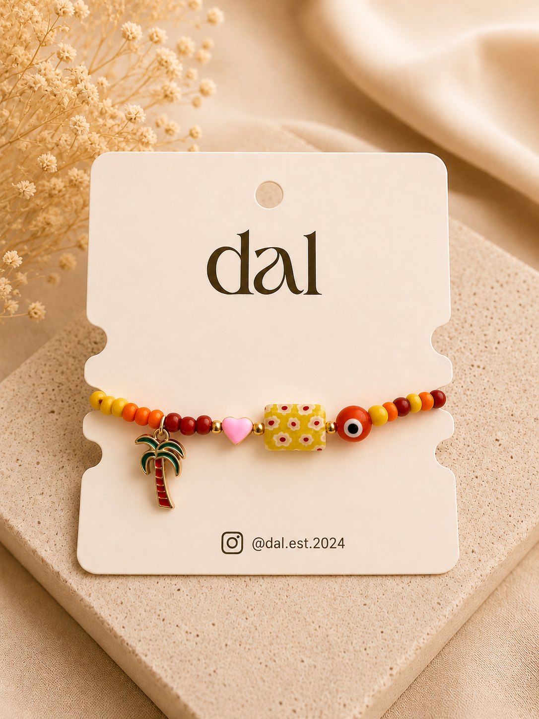 Sunset Paradise Charm Bracelet