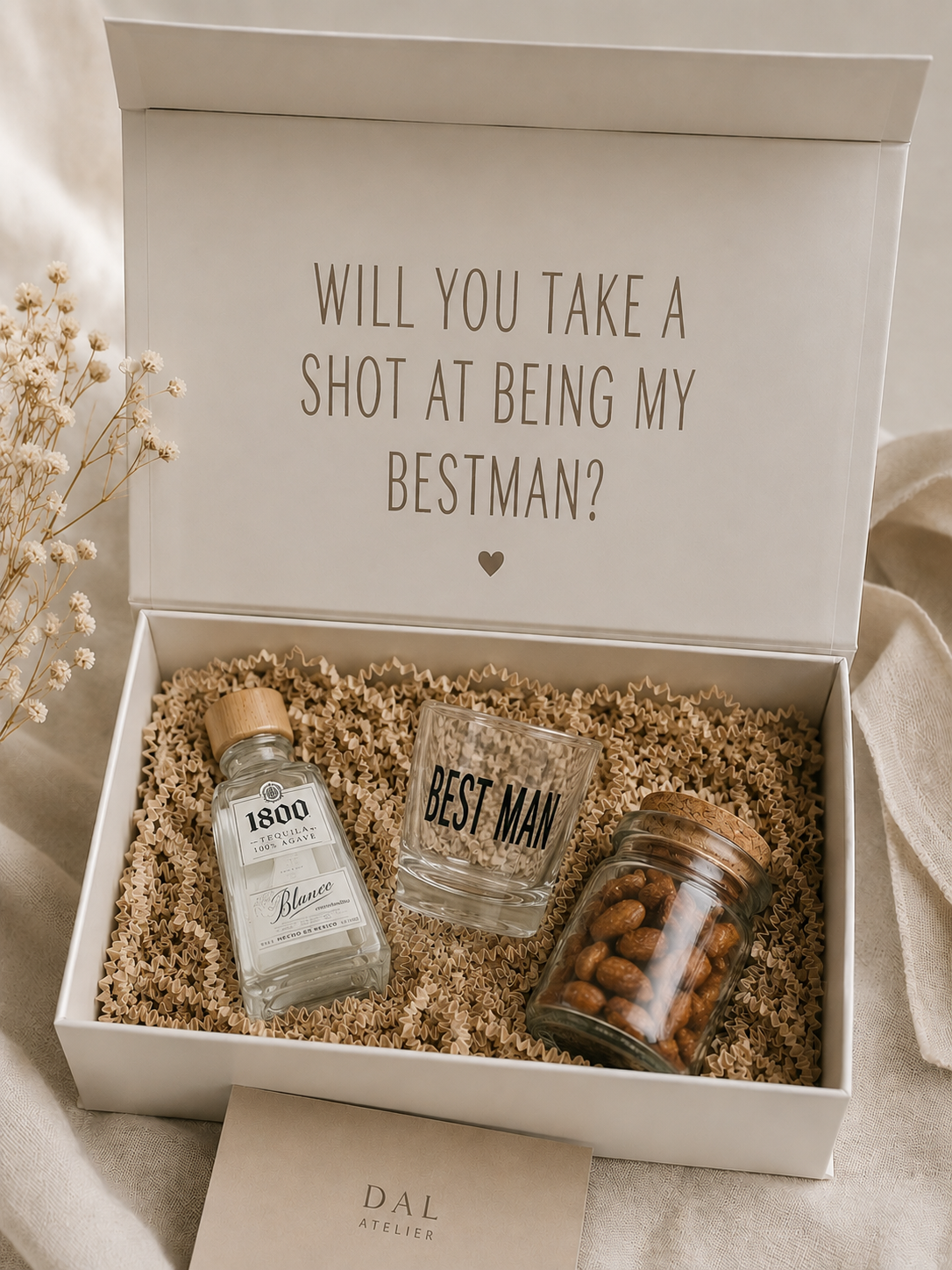 Will You Take a Shot at Being My Best Man? Luxury Proposal Gift Box